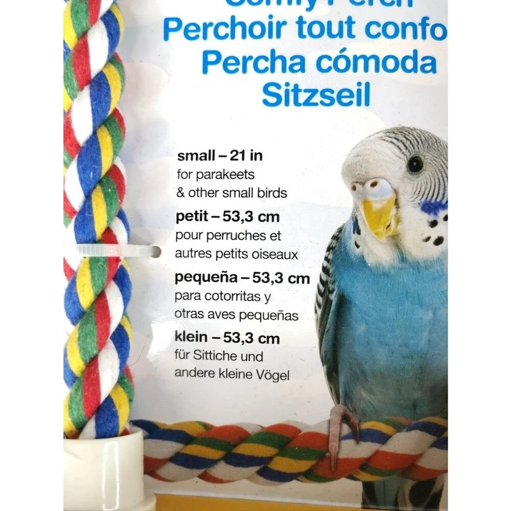 JW Comfy Perch Small Multicolor Bird Perch 21 Inches